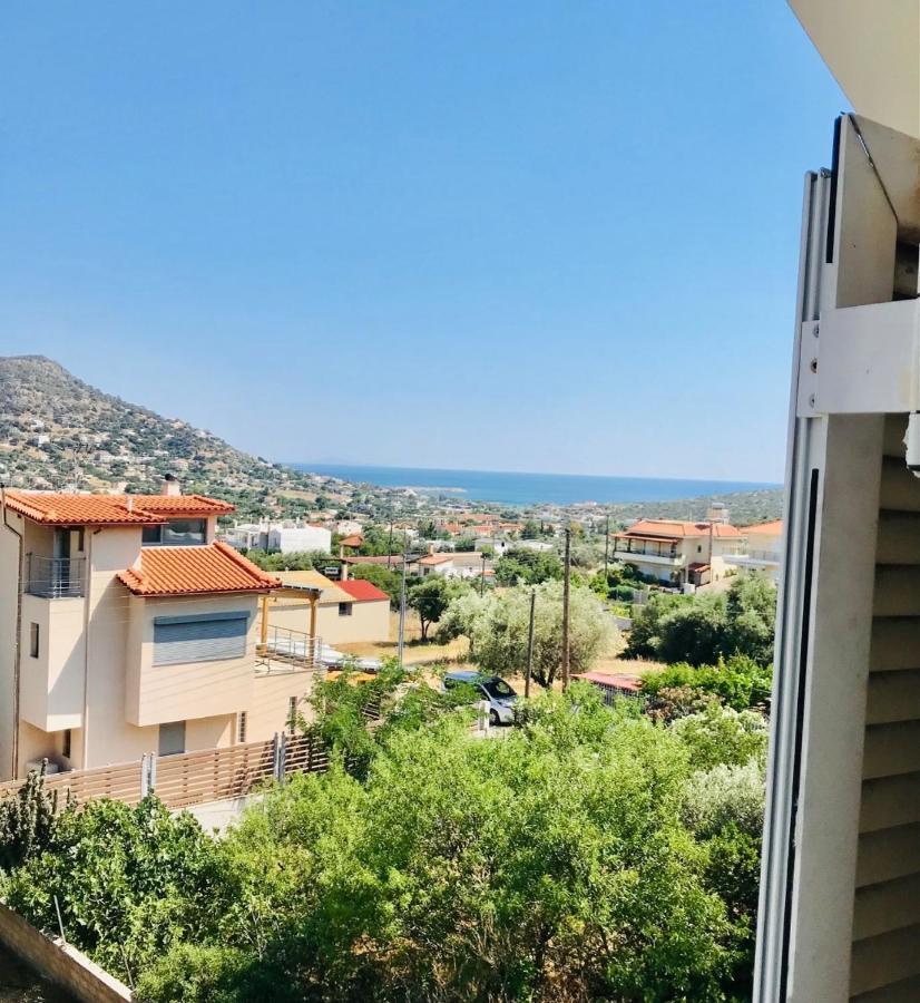 Beautiful Maisonette With A View To The Mountains And The Sea Agia Marina  外观 照片