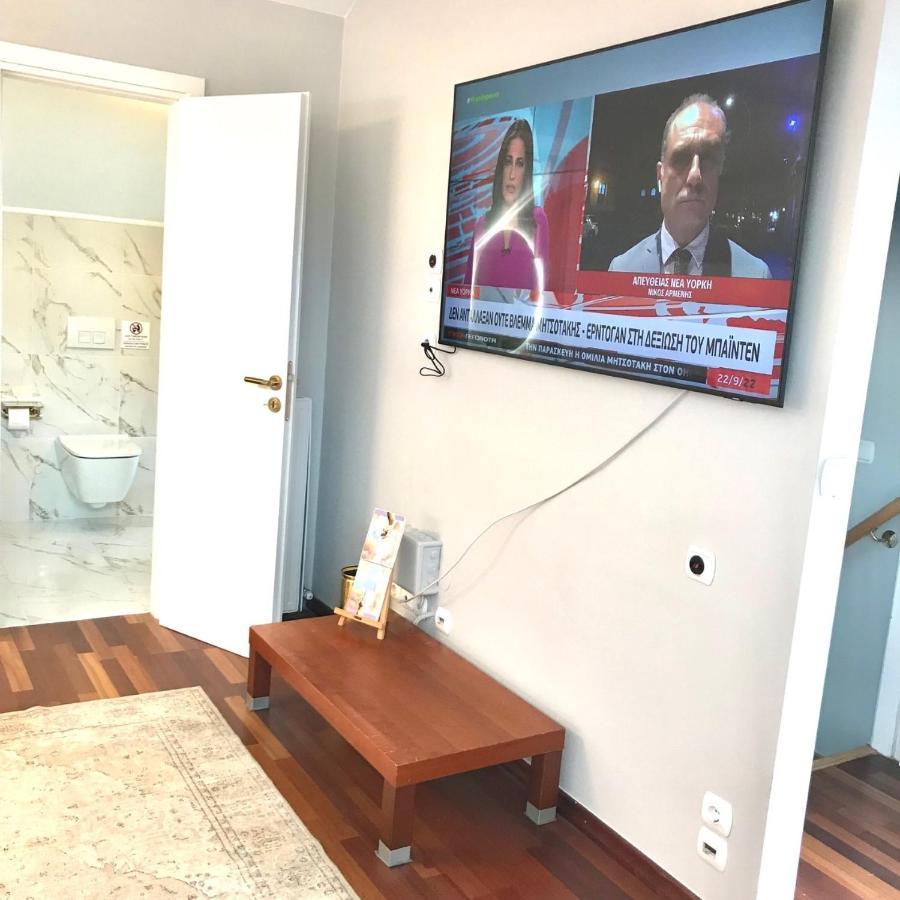 Beautiful Maisonette With A View To The Mountains And The Sea Agia Marina  外观 照片