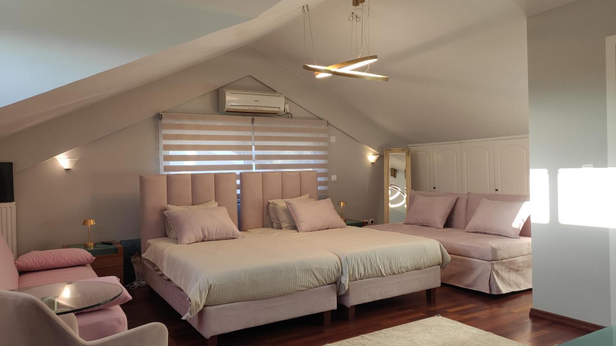 Beautiful Maisonette With A View To The Mountains And The Sea Agia Marina  外观 照片